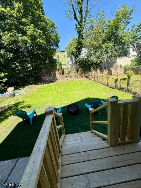 67 Mead St, Newark City, NJ 07106 - view of yard with a deck