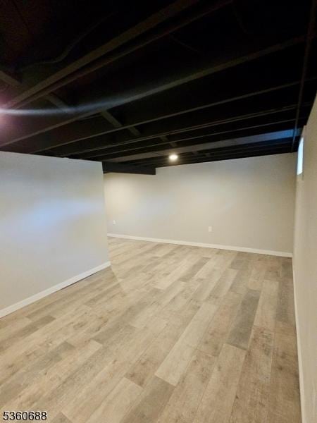 36 Webster Ave, Summit City, NJ 07901 - finished basement featuring light wood finished floors and baseboards