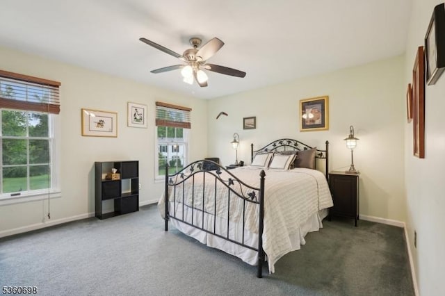 7 Michael Ct, Green Twp, NJ 07860 - carpeted bedroom with baseboards and ceiling fan