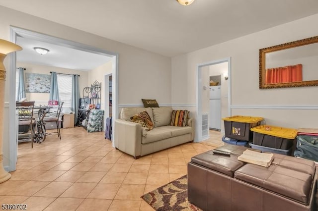 314 Fitzpatrick St, Hillside Twp, NJ 07205 - living area with light tile patterned floors