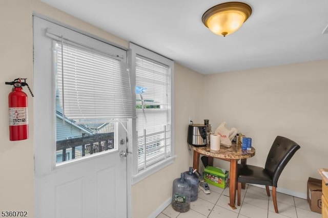314 Fitzpatrick St, Hillside Twp, NJ 07205 - entryway with baseboards and light tile patterned floors