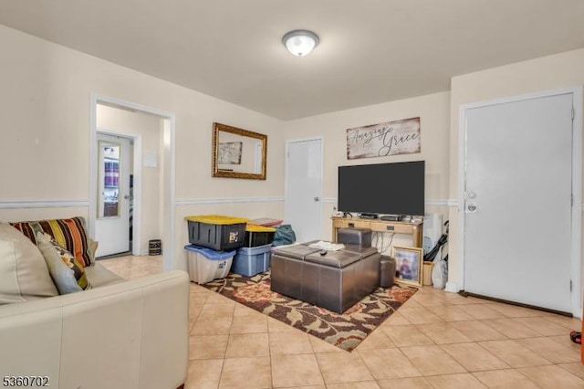 314 Fitzpatrick St, Hillside Twp, NJ 07205 - living room featuring light tile patterned flooring