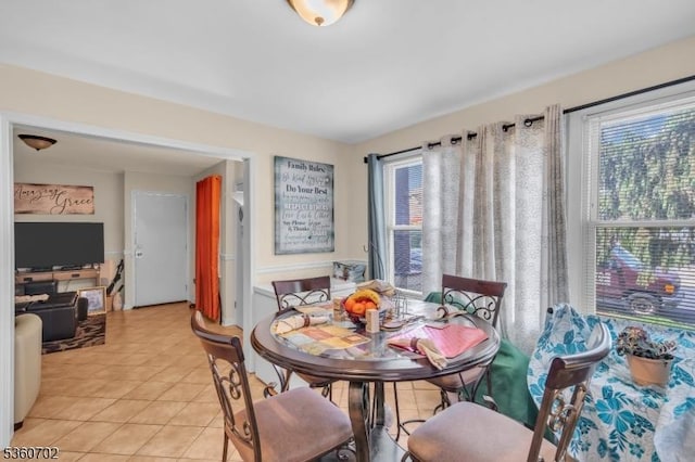 314 Fitzpatrick St, Hillside Twp, NJ 07205 - dining area with light tile patterned floors