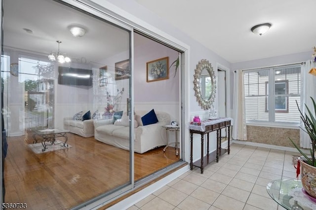 548 Jefferson Ave, Elizabeth City, NJ 07201 - interior space with a chandelier