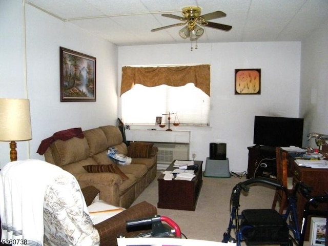 255 Tucker Ave Unit 239, Union Twp, NJ 07083 - living room with ceiling fan and carpet floors
