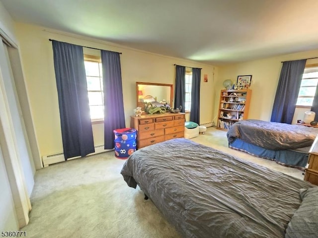 14 Constitution Ave, Roxbury Twp, NJ 07876 - bedroom with a baseboard radiator, carpet, and a baseboard heating unit