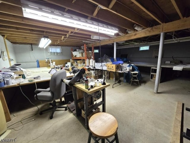14 Constitution Ave, Roxbury Twp, NJ 07876 - below grade area featuring a workshop area