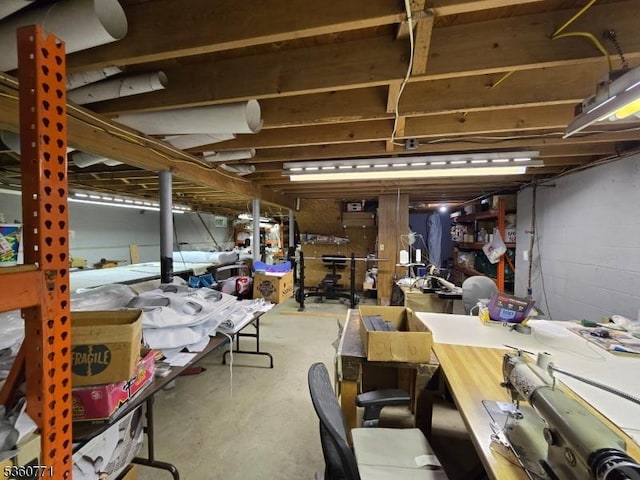 14 Constitution Ave, Roxbury Twp, NJ 07876 - view of unfinished below grade area