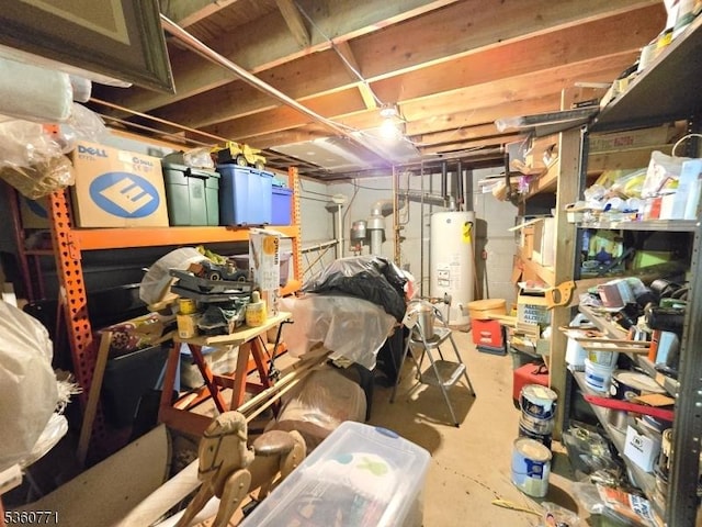 14 Constitution Ave, Roxbury Twp, NJ 07876 - unfinished below grade area with water heater