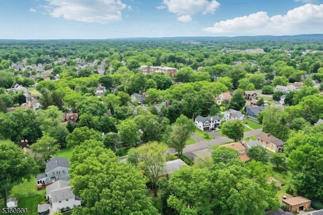 31 Woodside Ave, Cranford Twp, NJ 07016 - aerial view of residential area with a heavily wooded area