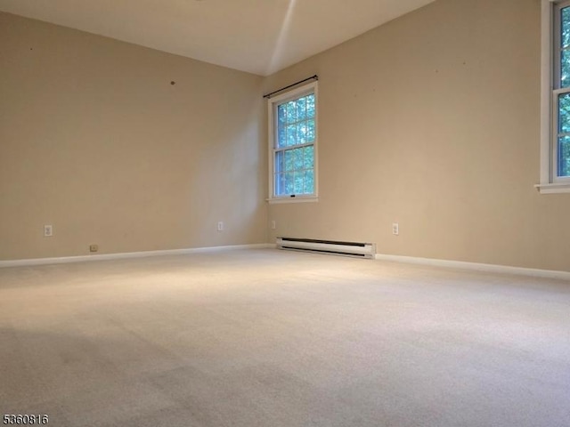103 Mountain Top Rd, Lebanon Twp, NJ 08826 - carpeted empty room with a baseboard radiator and baseboards