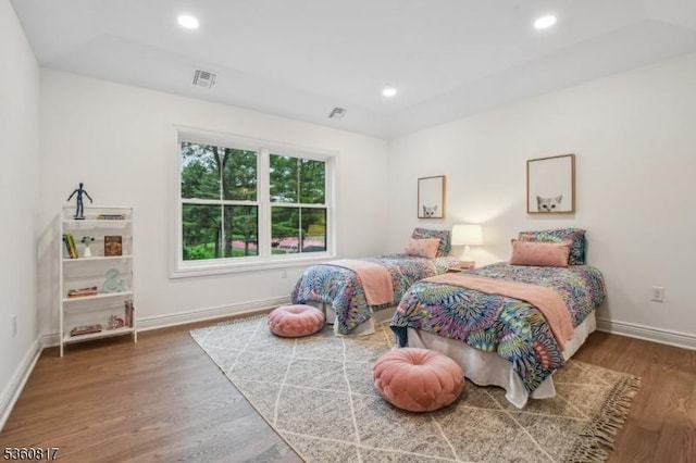 48 Lewis Ave, Summit City, NJ 07901 - bedroom with wood finished floors, baseboards, and recessed lighting