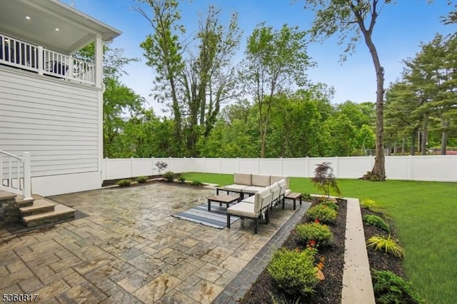 48 Lewis Ave, Summit City, NJ 07901 - view of patio / terrace featuring an outdoor living space