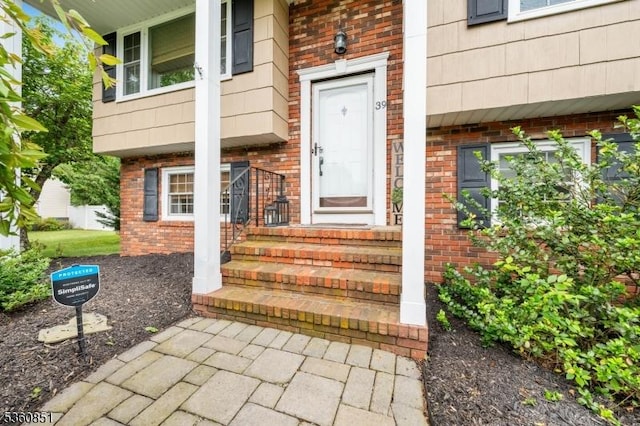 39 Fox Chase Run, Hillsborough Twp, NJ 08844 - entrance to property featuring brick siding