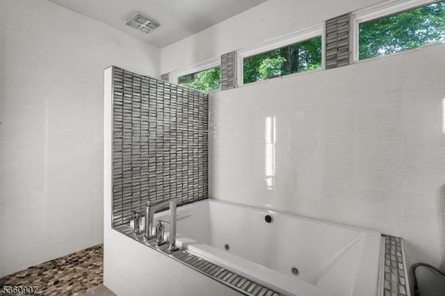34 Keats Rd, Bernards Twp, NJ 07920 - bathroom with a tub with jets and a shower