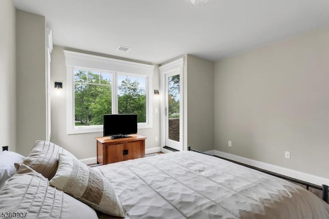 34 Keats Rd, Bernards Twp, NJ 07920 - bedroom with baseboards and access to outside