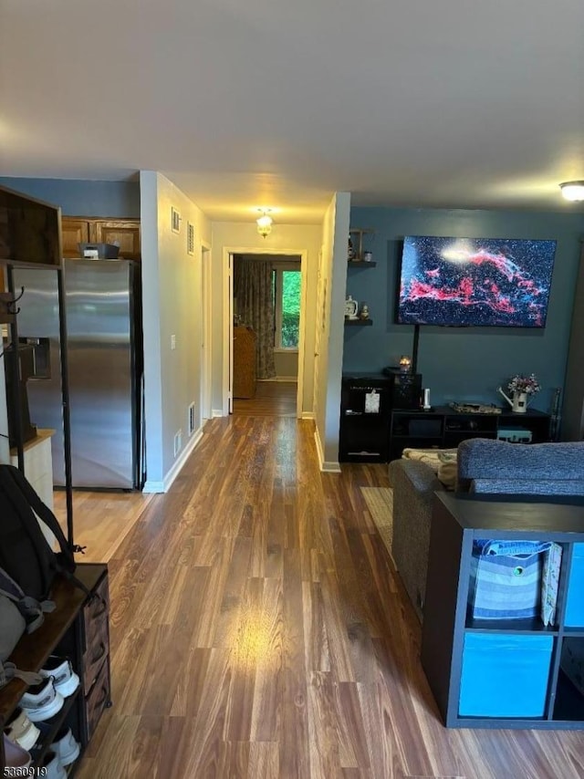 39 Augusta Dr, Clinton Twp, NJ 08801 - living area with wood finished floors and baseboards