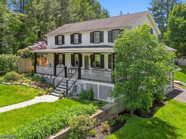 2 Broad St, Stockton Boro, NJ 08559 - view of front of home featuring covered porch and stairway