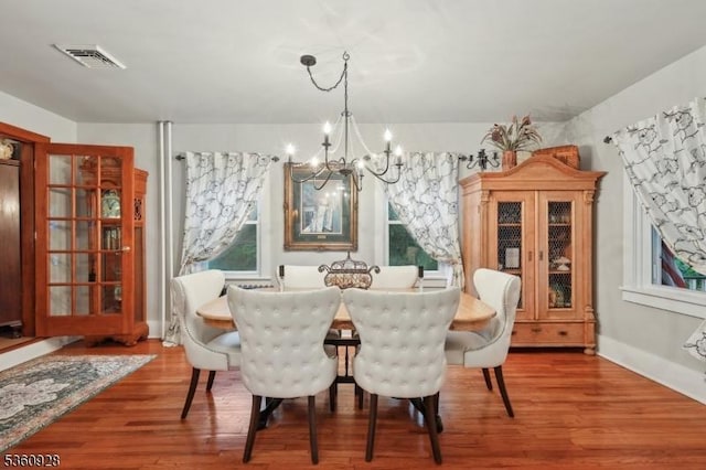 2 Broad St, Stockton Boro, NJ 08559 - dining room featuring a chandelier and wood finished floors