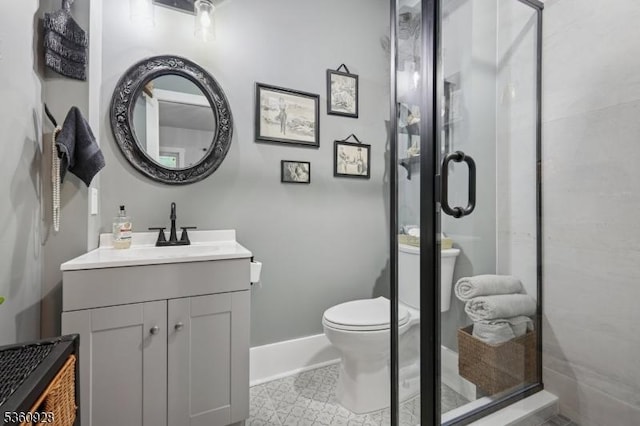 2 Broad St, Stockton Boro, NJ 08559 - bathroom with vanity, toilet, and a stall shower
