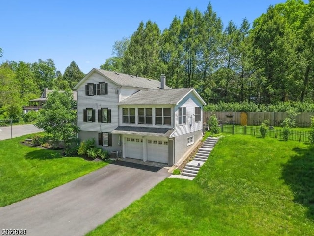 2 Broad St, Stockton Boro, NJ 08559 - traditional home featuring an attached garage, driveway, stairs, and roof with shingles