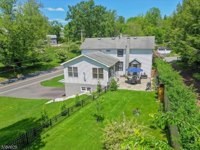 2 Broad St, Stockton Boro, NJ 08559 - back of house featuring a patio area and view of scattered trees