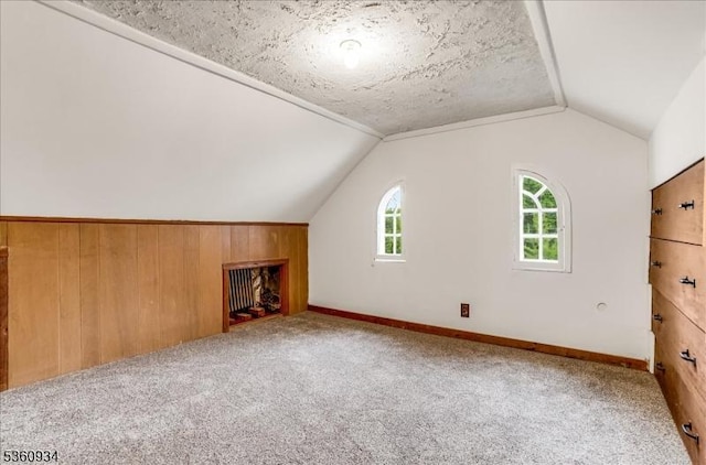168 Grove St, Montclair Twp, NJ 07042 - bonus room featuring vaulted ceiling, carpet, and baseboards