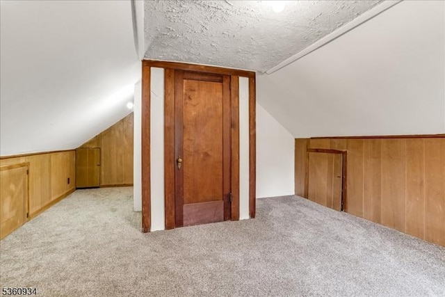 168 Grove St, Montclair Twp, NJ 07042 - bonus room with carpet floors, wooden walls, and lofted ceiling