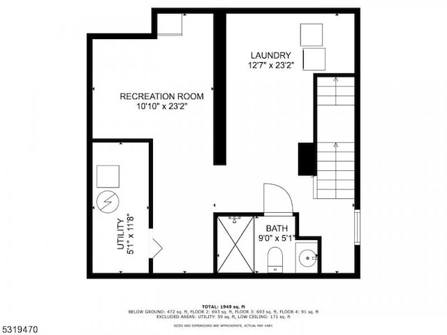 770 Stone St, Rahway City, NJ 07065 - home floor plan