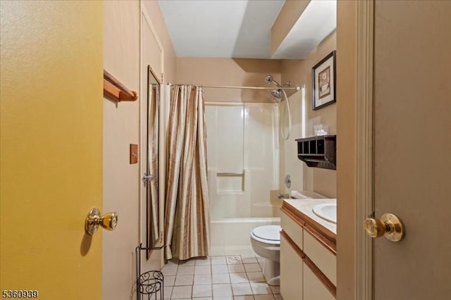 804 Orchard Meadows Dr, Union Twp, NJ 07083 - full bath with toilet, tile patterned flooring, shower / bath combo, and vanity
