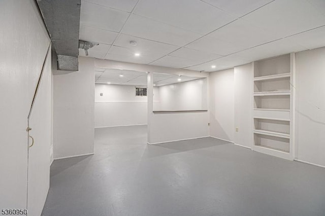 31 Canterberry Cir, Raritan Twp, NJ 08822 - finished basement featuring recessed lighting, baseboards, and built in features