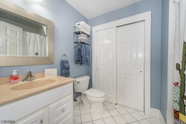 7 Briscoe Chase, Ringwood Boro, NJ 07456 - bathroom with vanity, tile patterned floors, and toilet