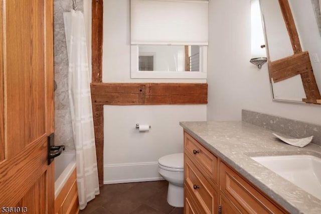 563 Cherry Valley Rd, Montgomery Twp, NJ 08540 - bathroom with vanity, tile patterned flooring, and shower / bathtub combination with curtain