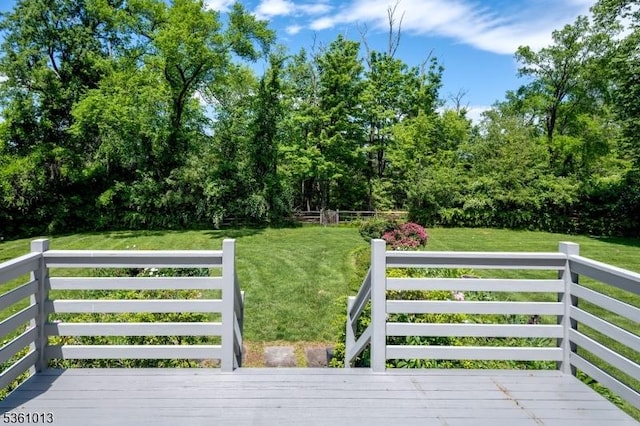 563 Cherry Valley Rd, Montgomery Twp, NJ 08540 - wooden deck featuring a yard