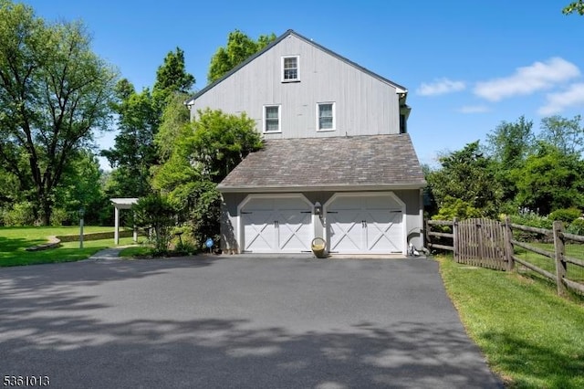 563 Cherry Valley Rd, Montgomery Twp, NJ 08540 - view of side of home with a garage
