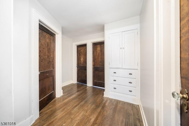 1038 Sherman Ave, Plainfield City, NJ 07063 - unfurnished bedroom with dark wood-style flooring and baseboards