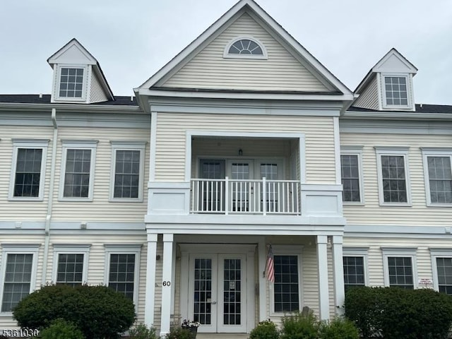 6002 Brookfield Glen Dr Unit 02, White Twp, NJ 07823 - view of front of home with french doors and a balcony