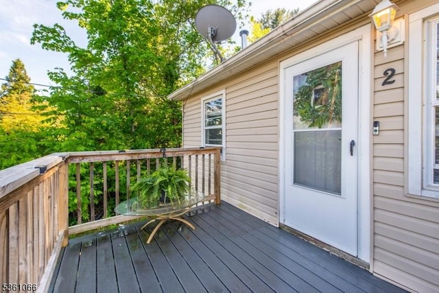 2 Shore Rd, Jefferson Twp, NJ 07849 - view of wooden deck