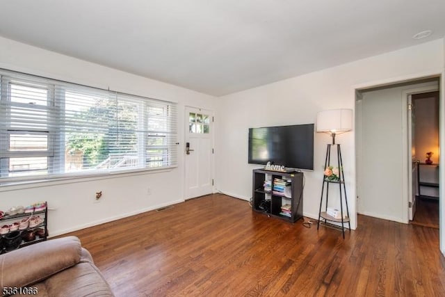 2 Shore Rd, Jefferson Twp, NJ 07849 - living area with wood finished floors and baseboards