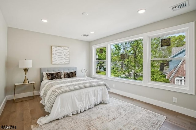 223 Victor St, Scotch Plains Twp, NJ 07076 - bedroom with baseboards, recessed lighting, and wood finished floors