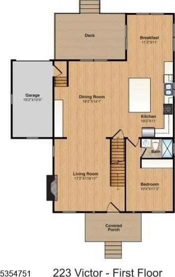 223 Victor St, Scotch Plains Twp, NJ 07076 - home floor plan