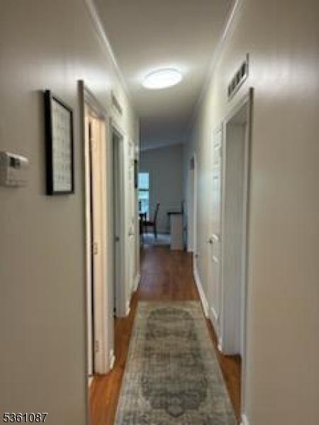 512 Kenbury Rd, Branchburg Twp, NJ 08876 - hall featuring crown molding and wood finished floors