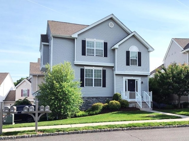 92 Sowers Dr Unit Cu92, Mount Olive Twp, NJ 07840 - traditional-style home with a front lawn