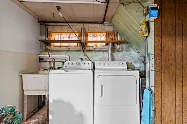 430-432 Dewitt Ave, Belleville Twp, NJ 07109 - laundry area with washing machine and clothes dryer