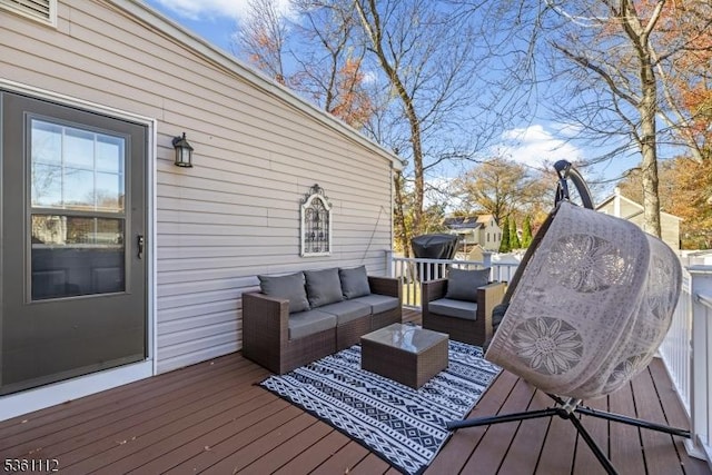 13 Henley Ave, Cranford Twp, NJ 07016 - deck featuring an outdoor hangout area
