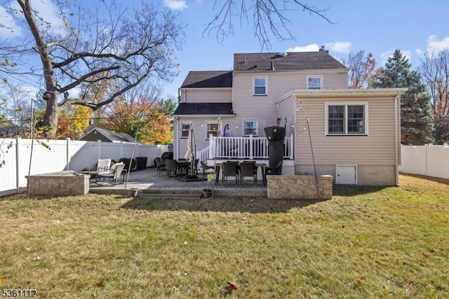 13 Henley Ave, Cranford Twp, NJ 07016 - back of house featuring a patio and a wooden deck