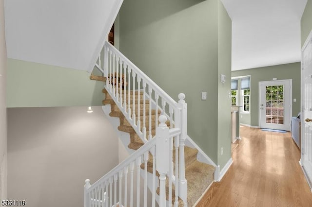 42 Rockcreek Ter Unit 42, Riverdale Boro, NJ 07457 - staircase with wood finished floors and baseboards