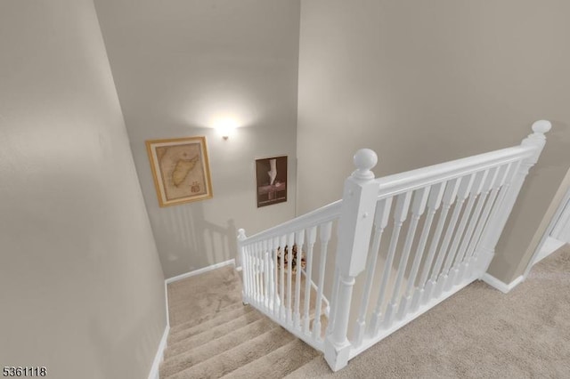 42 Rockcreek Ter Unit 42, Riverdale Boro, NJ 07457 - staircase with carpet flooring and baseboards