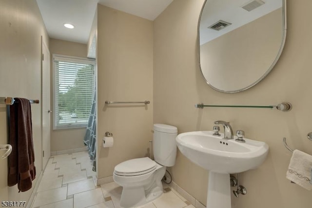 12 Fox Hollow Rd, Montville Twp, NJ 07045 - bathroom with toilet, baseboards, and tile patterned floors
