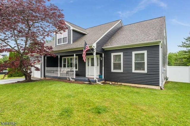 11 Spring Mdw, Oxford Twp, NJ 07863 - view of front of property with covered porch and a shingled roof